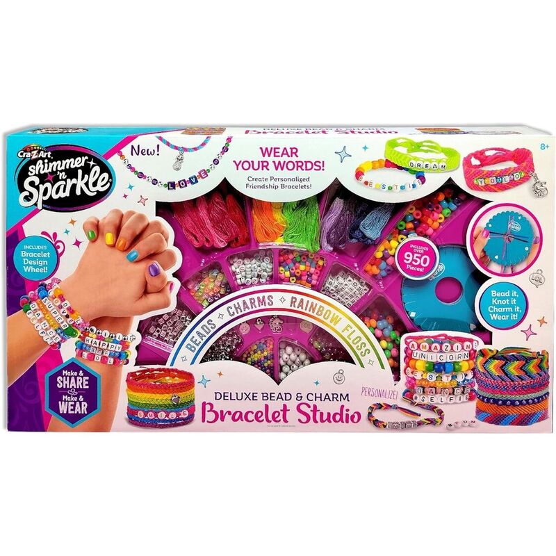 Shimmer N Sparkle Deluxe Bead & Charm Bracelet Studio