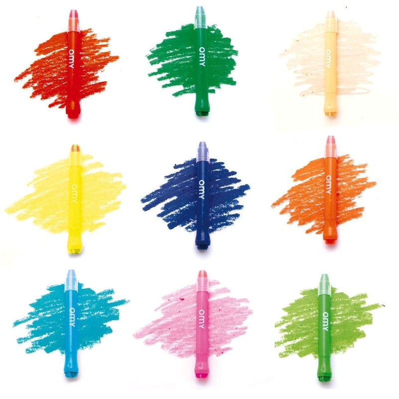 Omy Gel Crayons (Box of 9) Omy Gel Crayons (Box of 9)