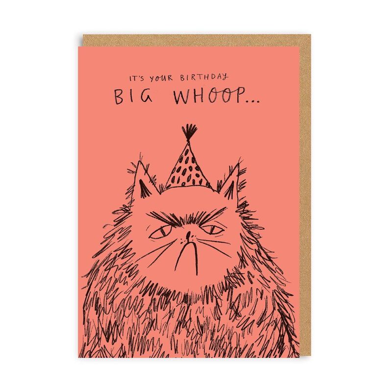 Ohh Deer Big Whoop Grumpy Cat Greeting Card (A6)