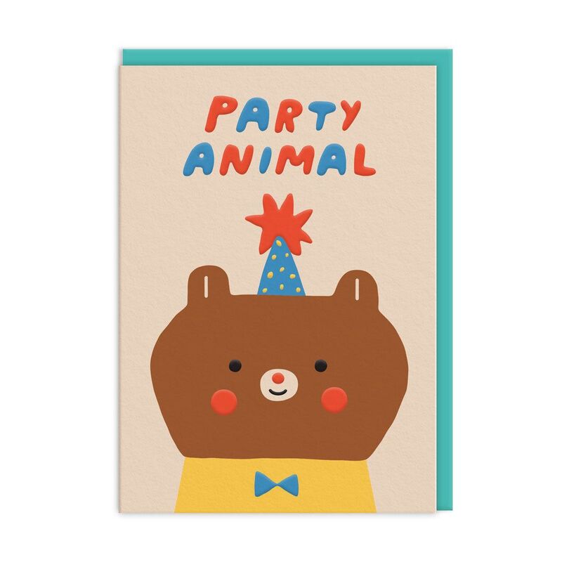 Ohh Deer Party Animal Bear (10452) Greeting Card (A6)
