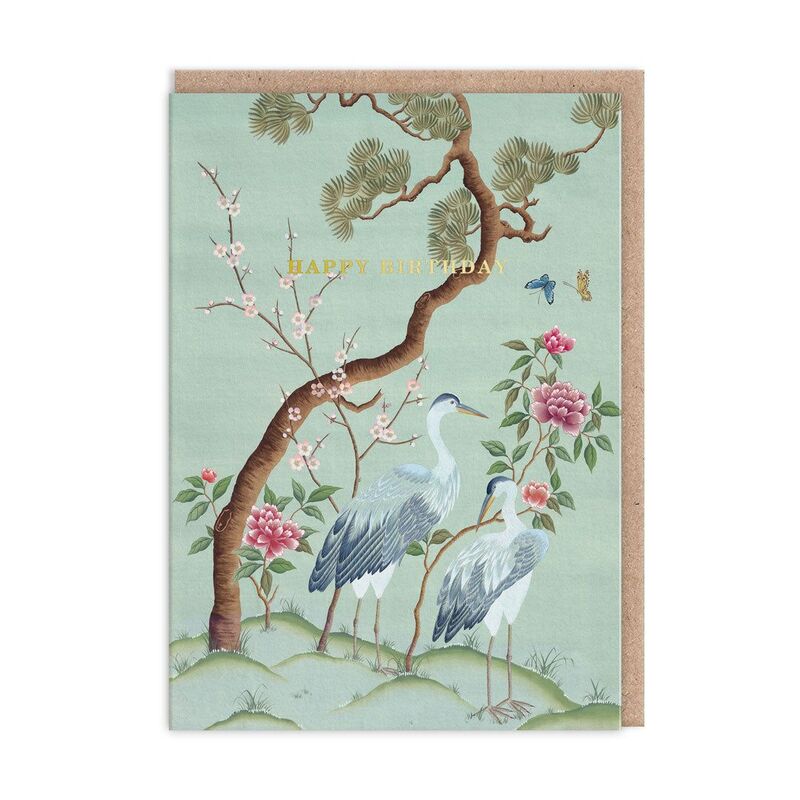 Ohh Deer Heron Landscape Greeting Card (A6)