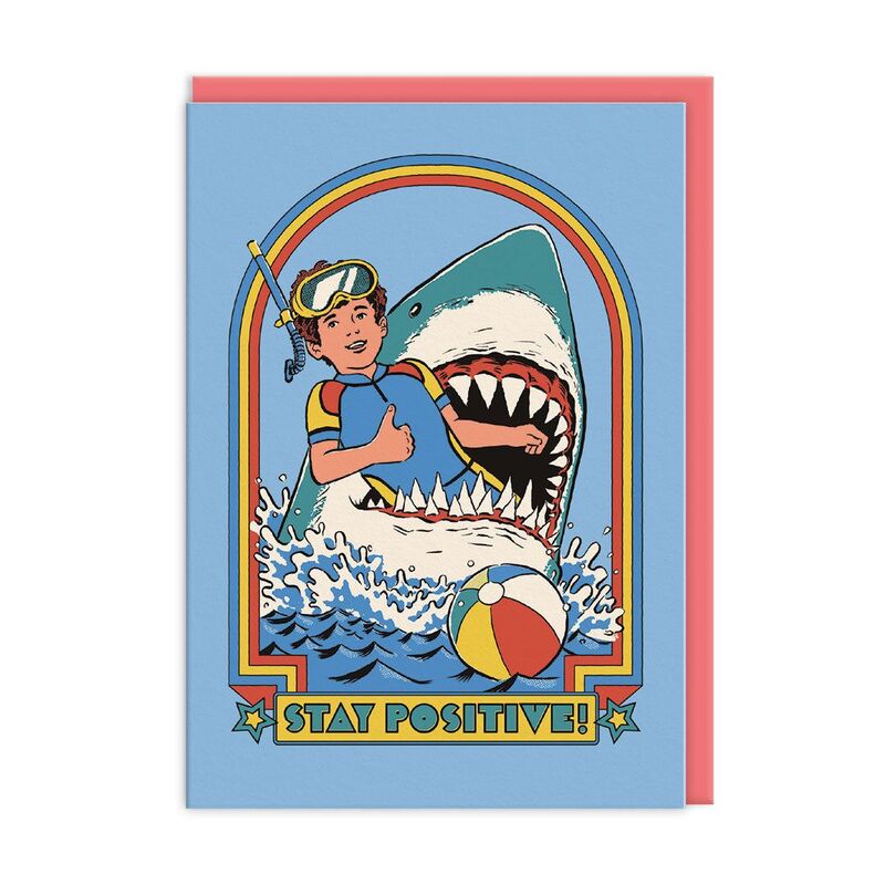 Ohh Deer Stay Positive Greeting Card (A6)