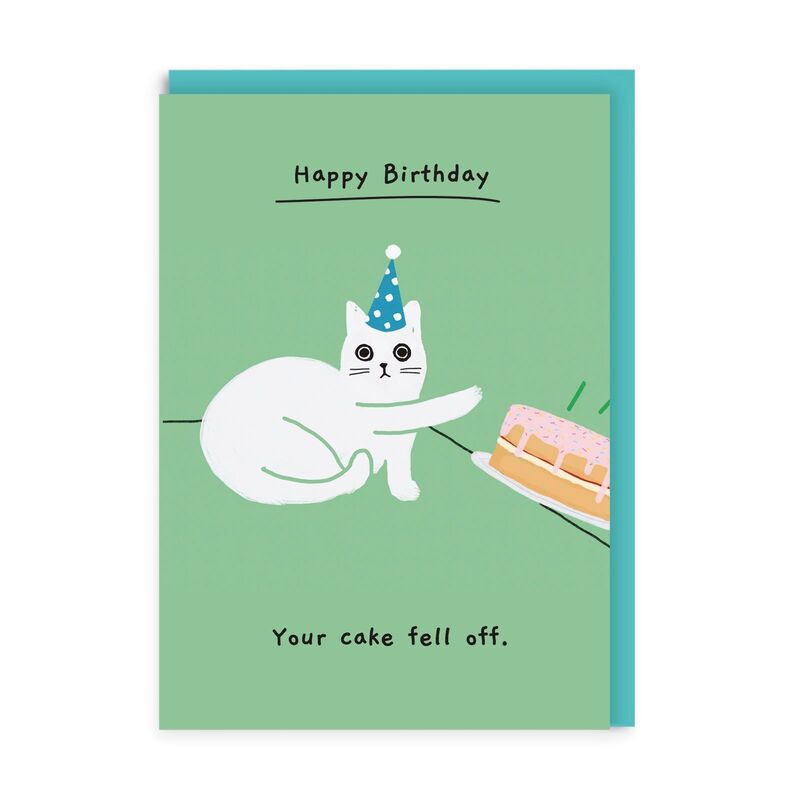 Ohh Deer Your Cake Fell Off Greeting Card (A6) Ohh Deer Your Cake Fell Off Greeting Card (A6)