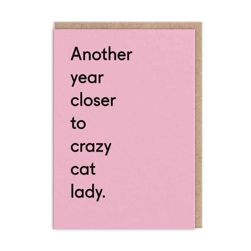 Ohh Deer Another Year Closer To Crazy Cat Lady Greeting Card (A6) Ohh Deer Another Year Closer To Crazy Cat Lady Greeting Card (A6)