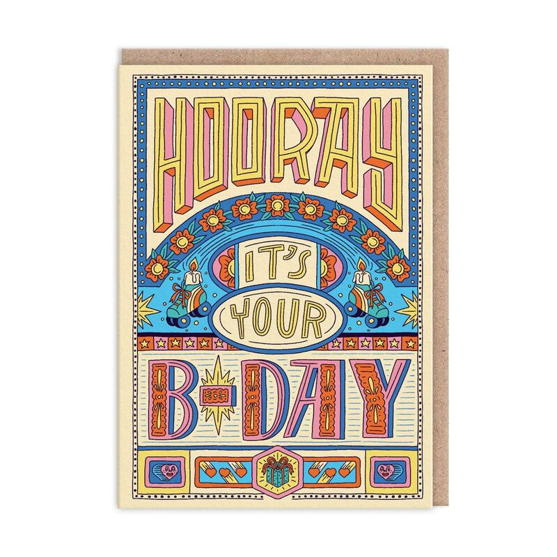 Ohh Deer Hooray It's Your Bday (9843) Greeting Card (A6)