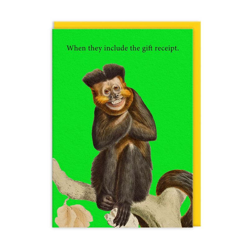 Ohh Deer Gift Receipt Greeting Card (12181) Greeting Card (A6)