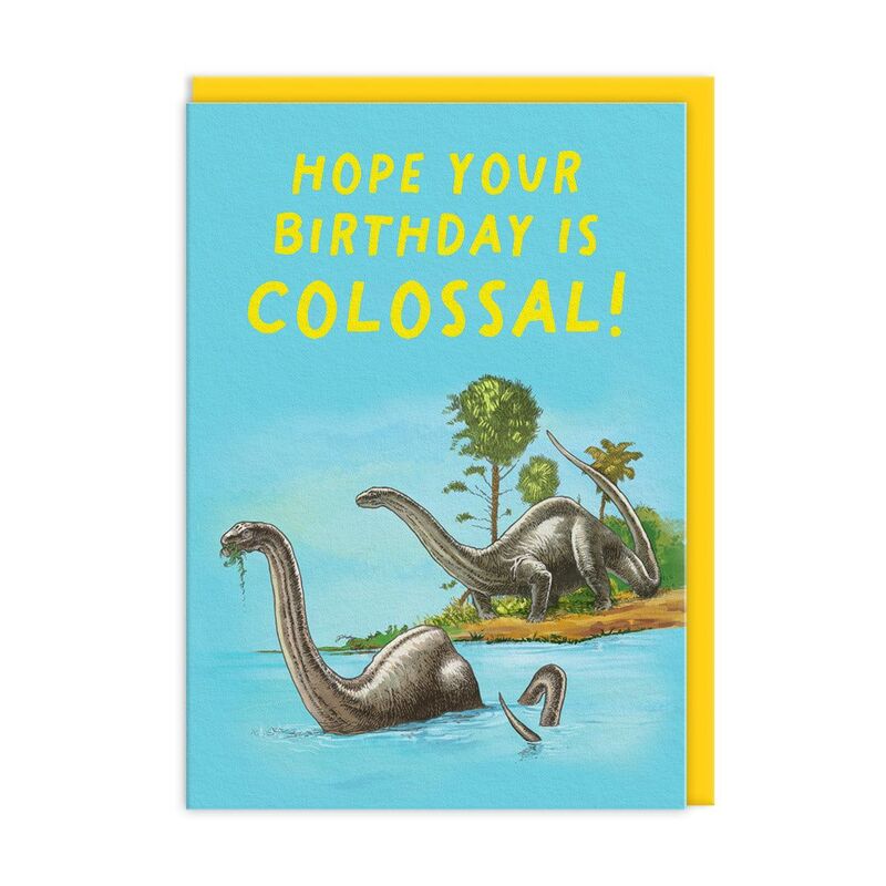 Ohh Deer Brontosaurus Greeting Card (12346) Greeting Card (A6)