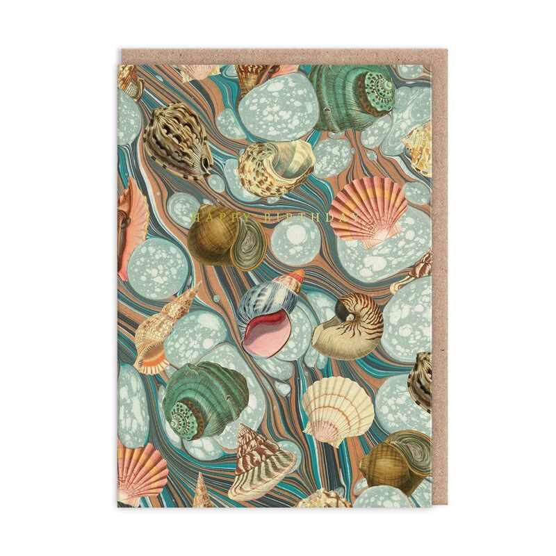 Ohh Deer Marble Shell Collection Greeting Card (12047) Greeting Card (A6)