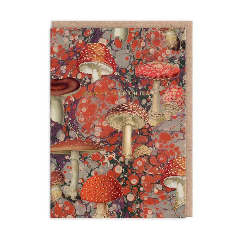 Ohh Deer Marble Fungi Greeting Card (12051) Greeting Card (A6)