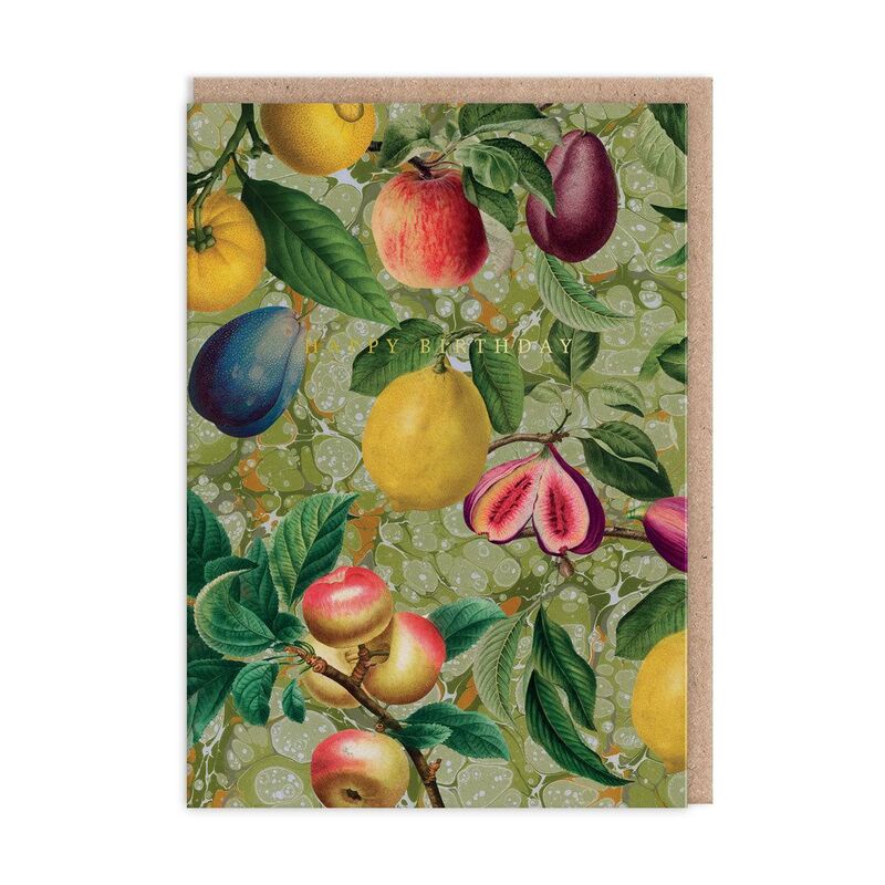 Ohh Deer Marble Fruit Greeting Card (12055) Greeting Card (A6)