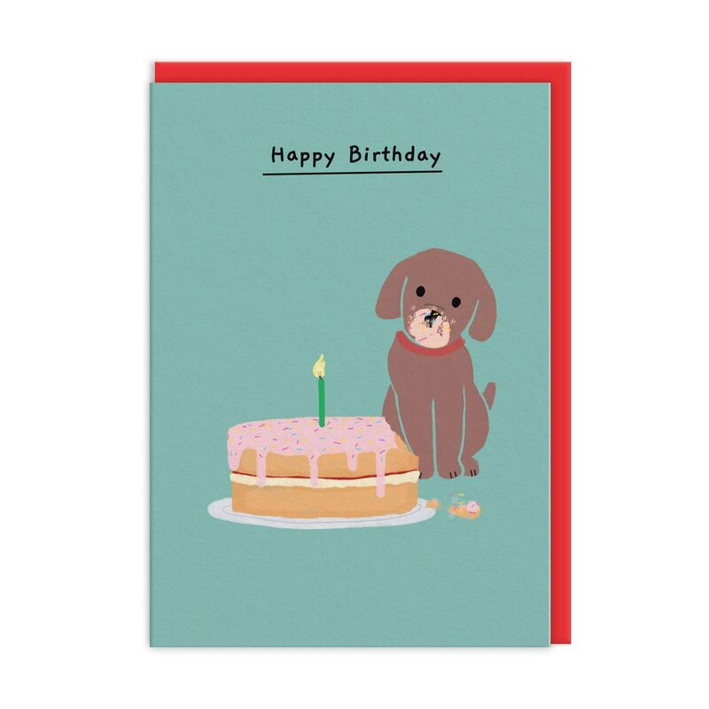 Ohh Deer Pat With Cake Greeting Card (A6)