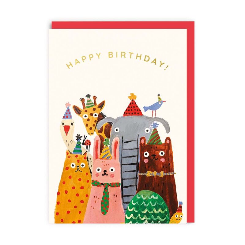 Ohh Deer Happy Birthday Animals Greeting Card (A6) Ohh Deer Happy Birthday Animals Greeting Card (A6)