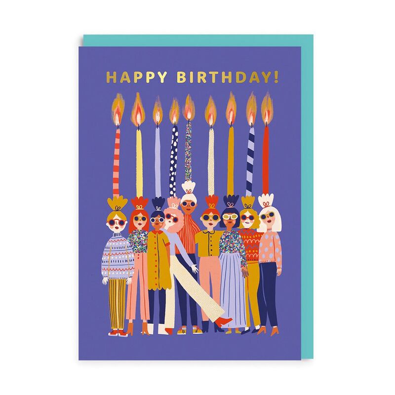 Ohh Deer Happy Birthday Candle Ladies Greeting Card (A6)