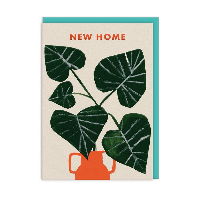 Ohh Deer New Home Monstera Greeting Card (A6)
