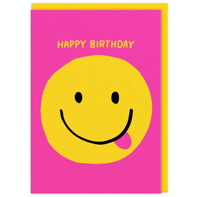 Ohh Deer Happy Birthday Smiley Greeting Card (A6)