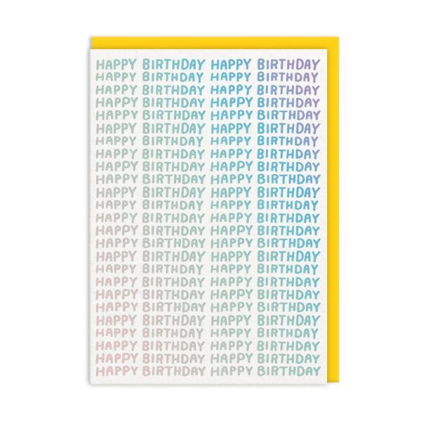 Ohh Deer Happy Birthday On Repeat Greeting Card (A6) Ohh Deer Happy Birthday On Repeat Greeting Card (A6)