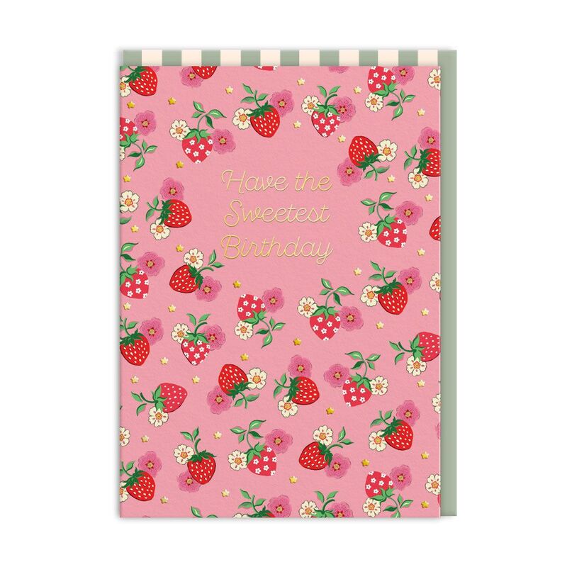 Ohh Deer Sweetest Birthday Strawberry (11499) Premium Greeting Card (A6) Ohh Deer Sweetest Birthday Strawberry (11499) Premium Greeting Card (A6)