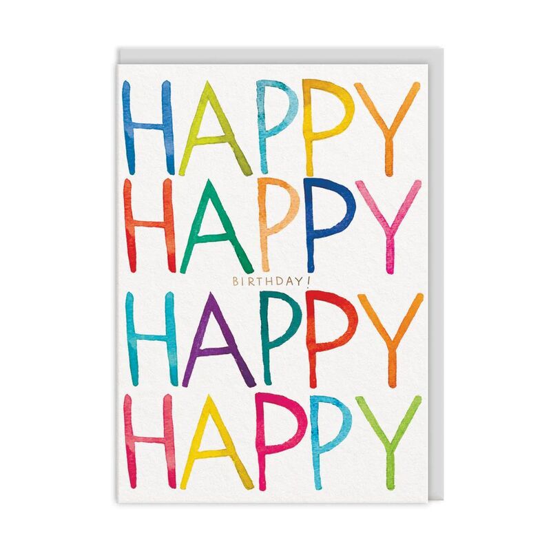 Ohh Deer Rainbow Text Birthday Card (12381) Premium Greeting Card (A6) Ohh Deer Rainbow Text Birthday Card (12381) Premium Greeting Card (A6)