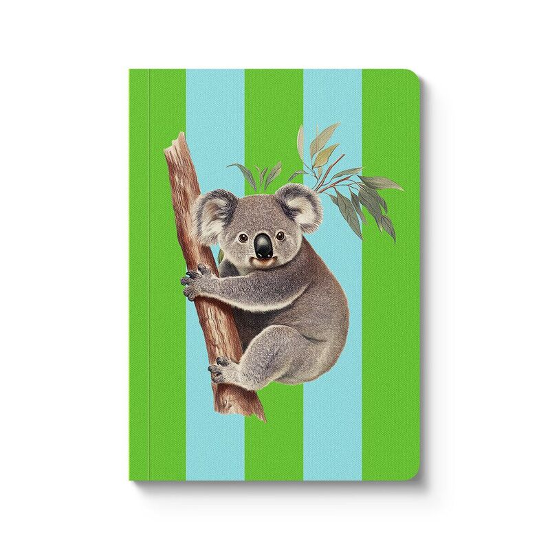 Ohh Deer Striped Koala Perfect Bound Notebook (A6) (12363) Premium Paperback Notebook (A6)