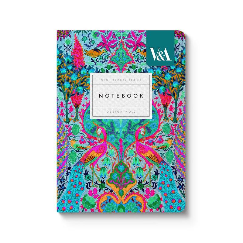 Ohh Deer Neon Floral Peacock Premium Perfect Bound Notebook (A6) (12546) Premium Paperback Notebook (A6)