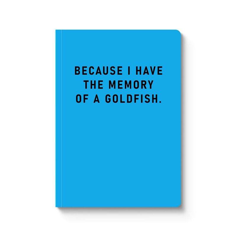 Ohh Deer Memory Of A Goldfish Paperback Notebook (A5)