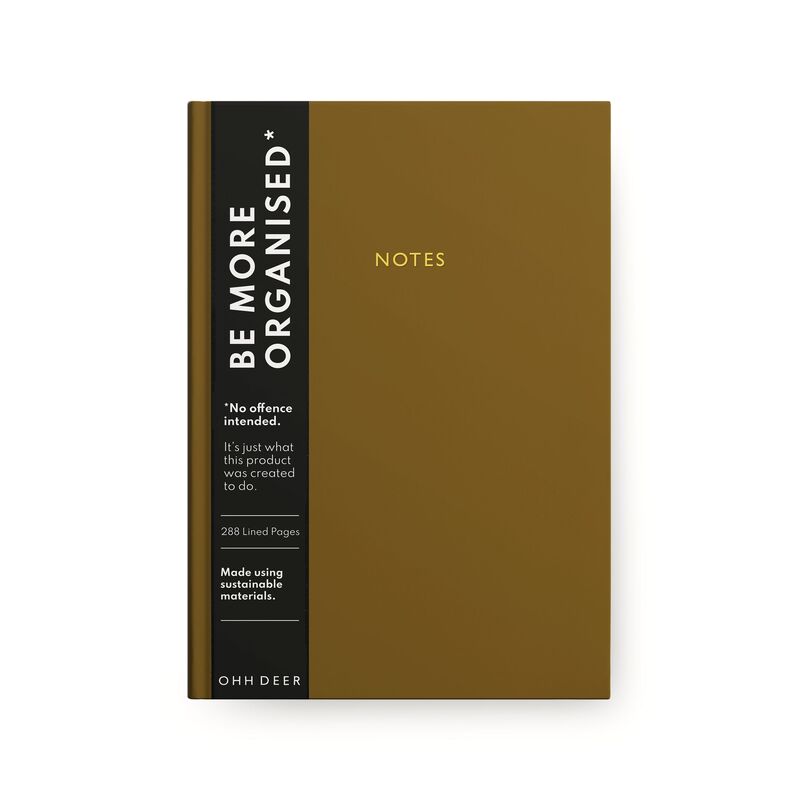 Ohh Deer Khaki Linen Notebook Flexibound Notebook (A5) Ohh Deer Khaki Linen Notebook Flexibound Notebook (A5)