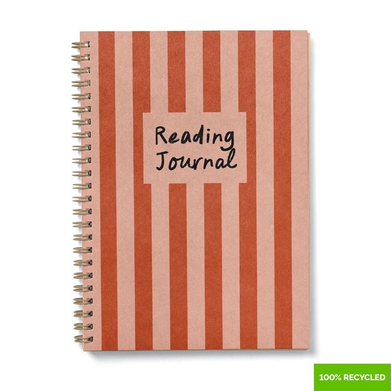 Good Tuesday Deckchair Stripe Reading Journal 100% Recycled Good Tuesday Deckchair Stripe Reading Journal 100% Recycled