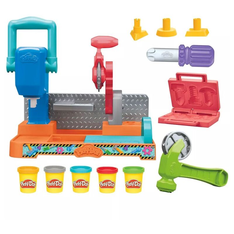 Hasbro Play-Doh Stamp N Saw Tool Bench Playset Hasbro Play-Doh Stamp N Saw Tool Bench Playset