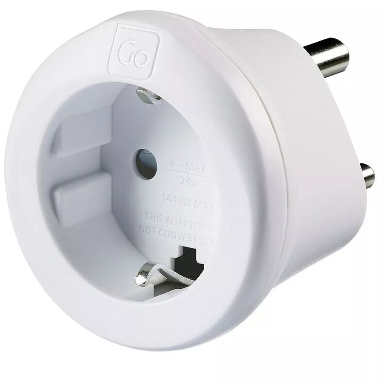 Go Travel - Adaptor - 543 - EU/India Adaptor Go Travel - Adaptor - 543 - EU/India Adaptor