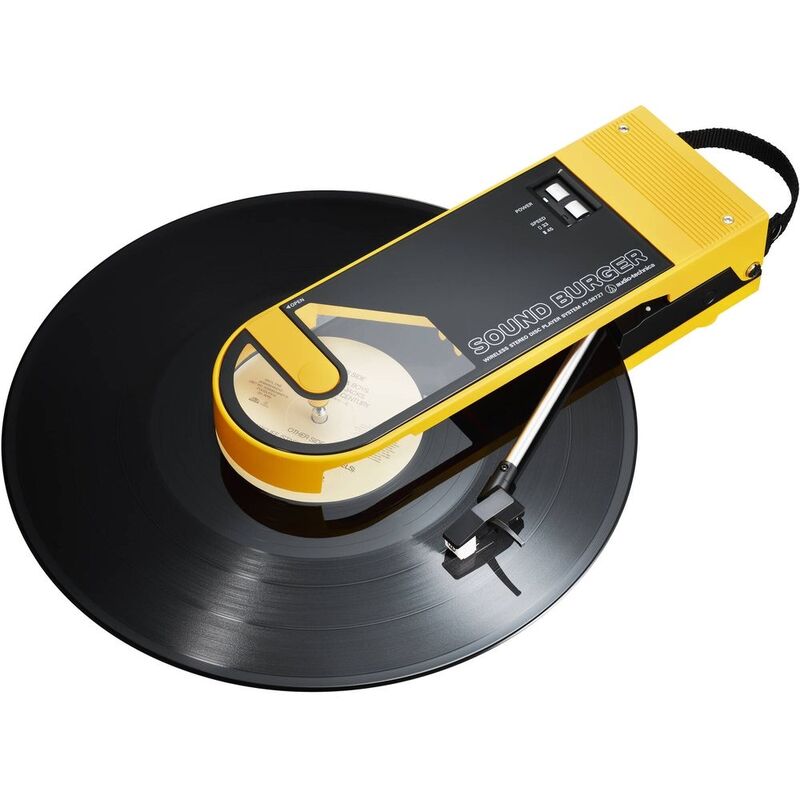 Audio-Technica At-Sb727 Sound Burger Bluetooth Turntable - Yellow Audio-Technica At-Sb727 Sound Burger Bluetooth Turntable - Yellow