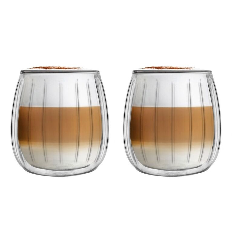 Vialli Design Double Wall Glasses 250 ml Tulip (Set Of 2)