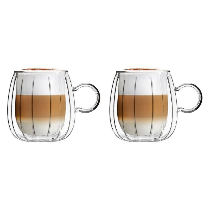 Vialli Design Double Wall Cups 250ml Tulip (Set Of 2)