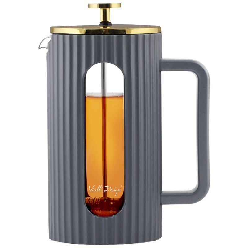 Vialli Design Coffee And Tea Maker 1000 ml Livio Grey