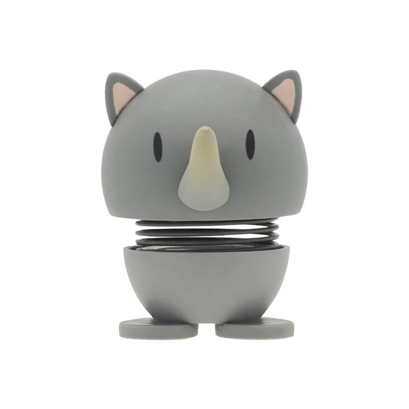 Hoptimist Soft Rhino Small Home Décor Figure - Grey