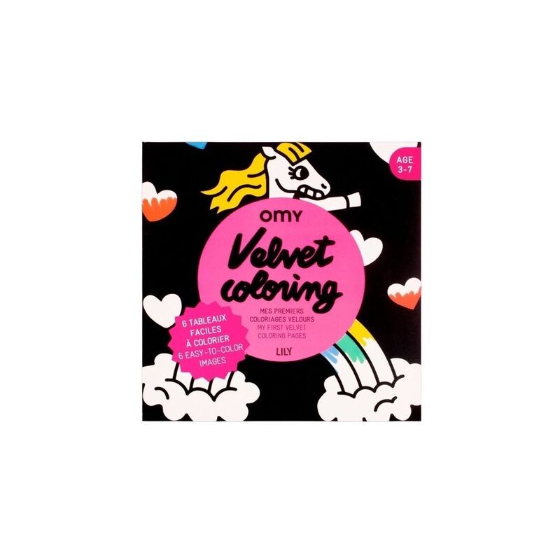Omy Velvet Coloring Lily Activity kit Omy Velvet Coloring Lily Activity kit