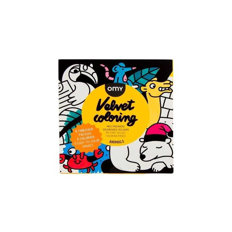 Omy Velvet Coloring Animals Activity Kit Omy Velvet Coloring Animals Activity Kit