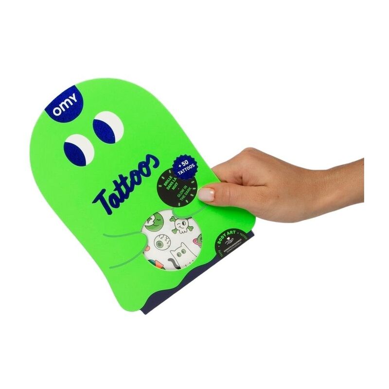 Omy Tattoo Boo Glow In The Dark Temporary Tattoos Omy Tattoo Boo Glow In The Dark Temporary Tattoos