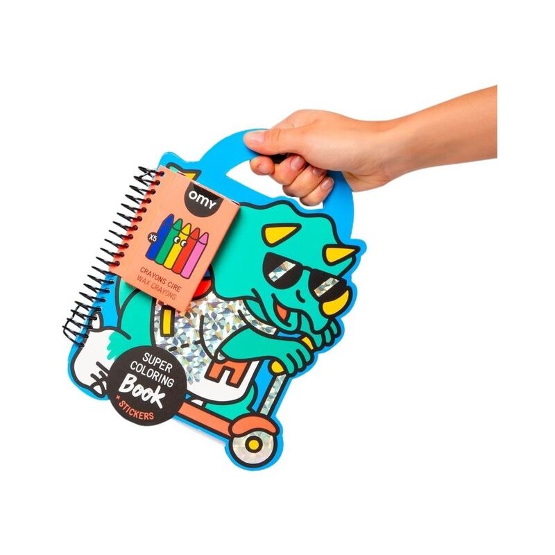 Omy Super Coloring & Stickers Book Dino Omy Super Coloring & Stickers Book Dino