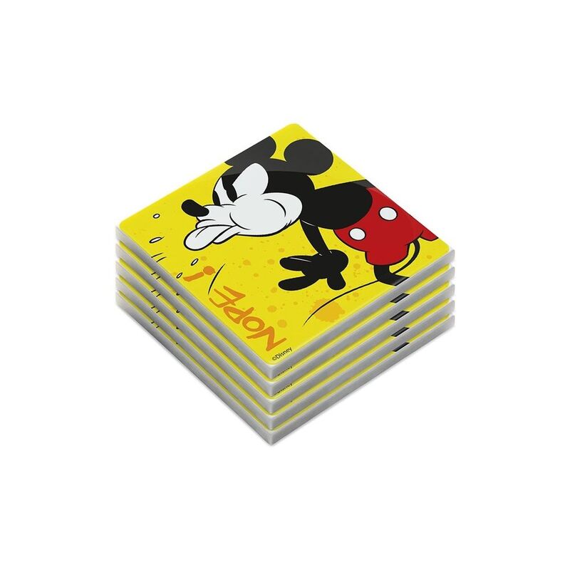 Egan Coaster Mickey Mouse I Am Yellow (Set Of 5) Egan Coaster Mickey Mouse I Am Yellow (Set Of 5)