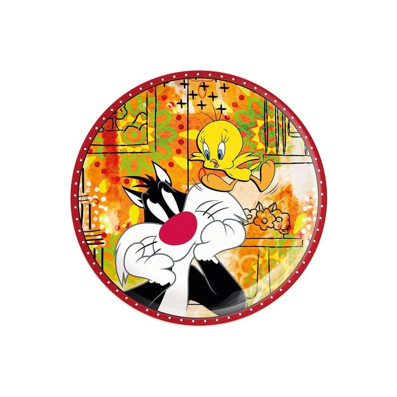 Egan Dessert Plate Sylvester & Tweety 19cm Egan Dessert Plate Sylvester & Tweety 19cm