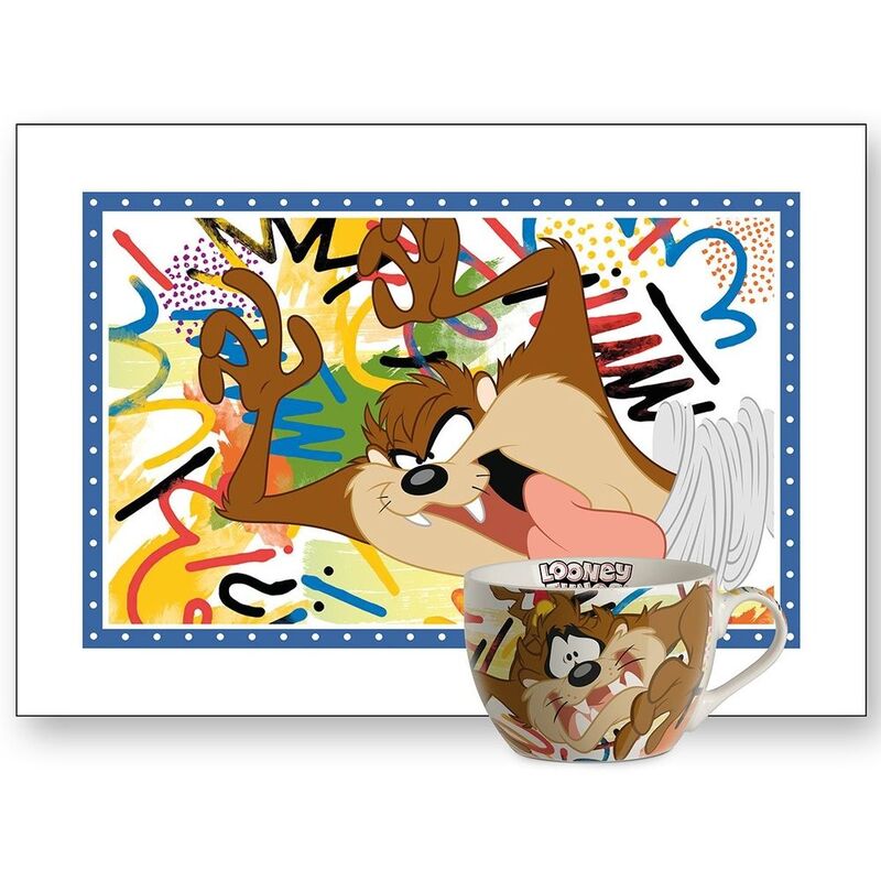 Egan Breakfast Cup And Placemat Taz Set