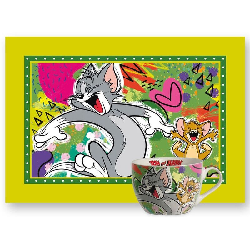 Egan Breakfast Cup And Placemat Tom & Jerry Set Egan Breakfast Cup And Placemat Tom & Jerry Set