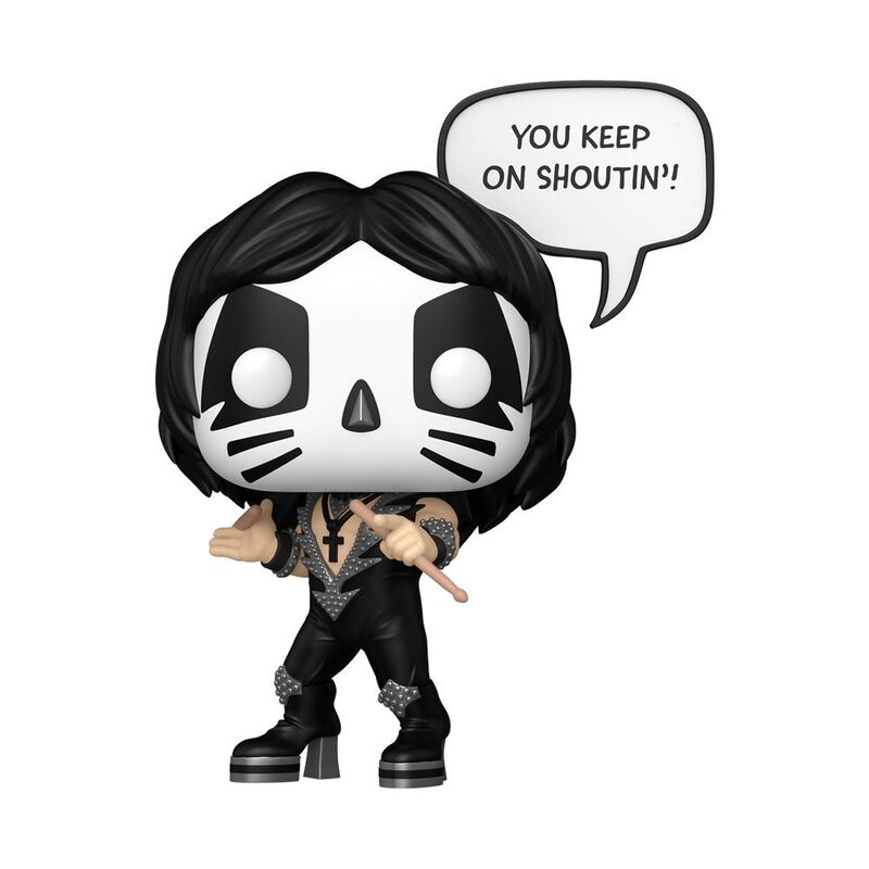 Funko Pop! Sayings Rocks Kiss The Catman R&R All Night Vinyl Figure Funko Pop! Sayings Rocks Kiss The Catman R&R All Night Vinyl Figure