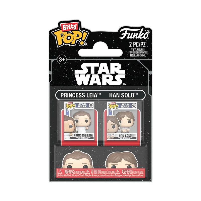Funko Bitty Pop! Star Wars Star Wars The Empire Strikes Back Han And Leia Pack Of 2 Vinyl Figure Funko Bitty Pop! Star Wars Star Wars The Empire Strikes Back Han And Leia Pack Of 2 Vinyl Figure
