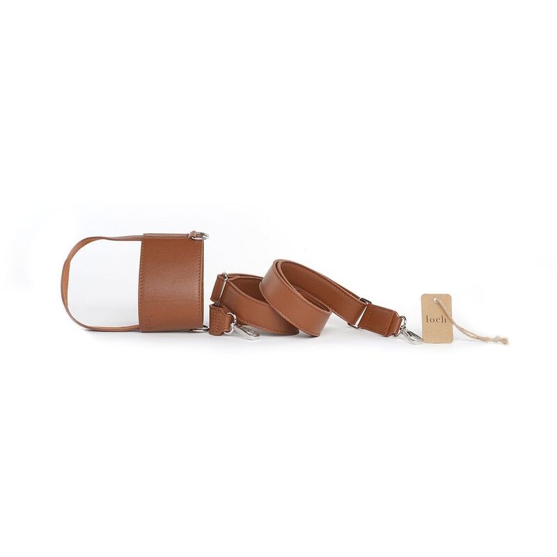 Loch Adjustable Vegan Leather Ultimate Hydration Strap Brown 900ml/1200 | Silver Detailing Loch Adjustable Vegan Leather Ultimate Hydration Strap Brown 900ml/1200 | Silver Detailing