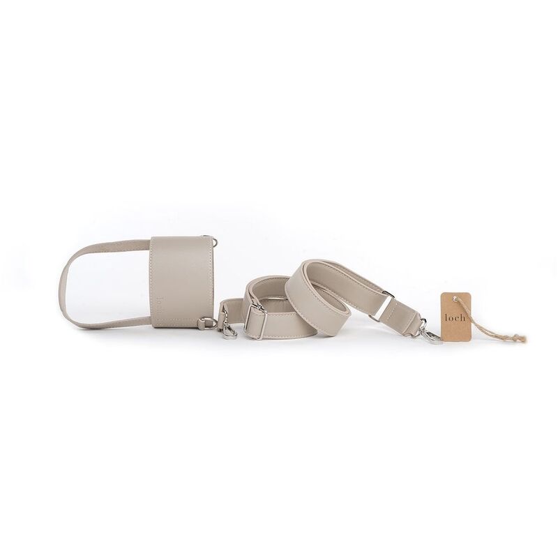 Loch Adjustable Vegan Leather Ultimate Hydration Strap Clay 900ml/1200 | Silver Detailing