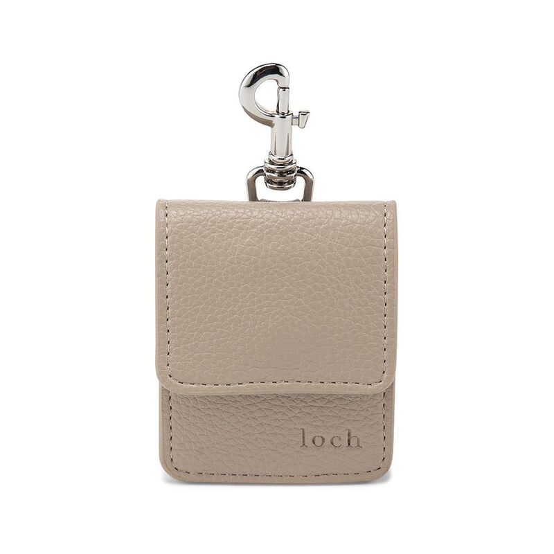 Loch Clippable Vegan-Leather Earphone Pouch Clay / Silver Detailing Loch Clippable Vegan-Leather Earphone Pouch Clay / Silver Detailing