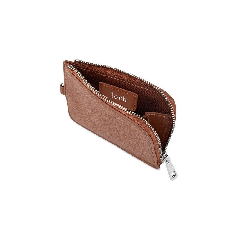 Loch Clippable Vegan-Leather Wallet Brown / Silver Detailing Loch Clippable Vegan-Leather Wallet Brown / Silver Detailing