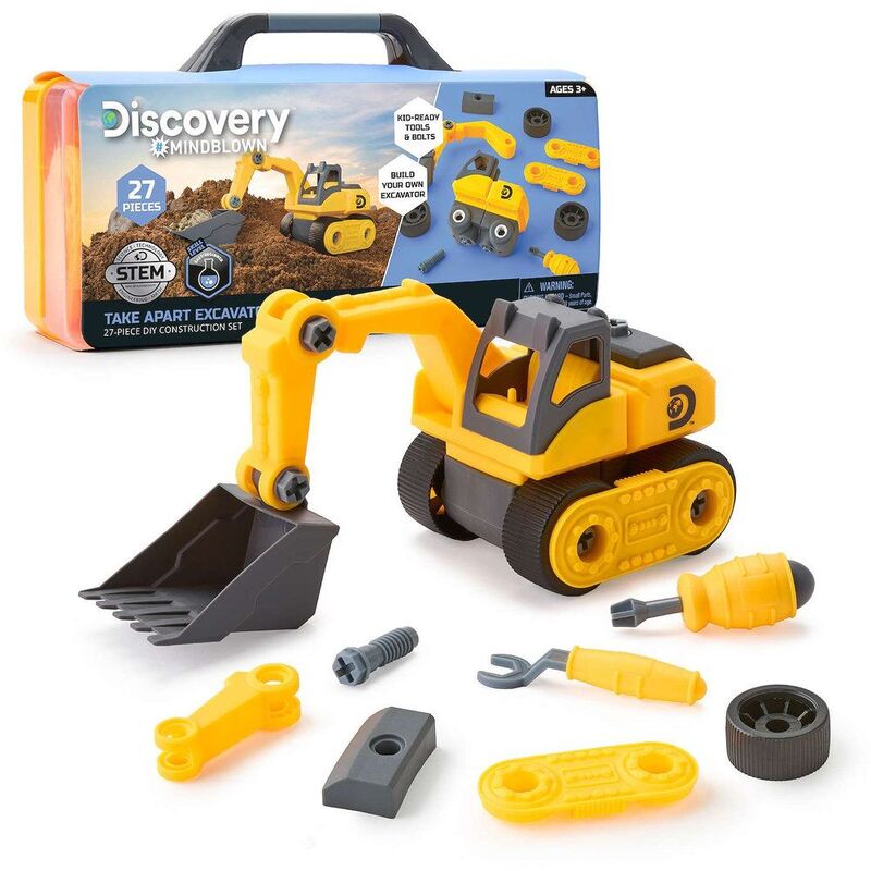 Discovery Mindblown Diy Take Apart 27 Pcs Construction Set Excavator Kids Stem Kit Discovery Mindblown Diy Take Apart 27 Pcs Construction Set Excavator Kids Stem Kit