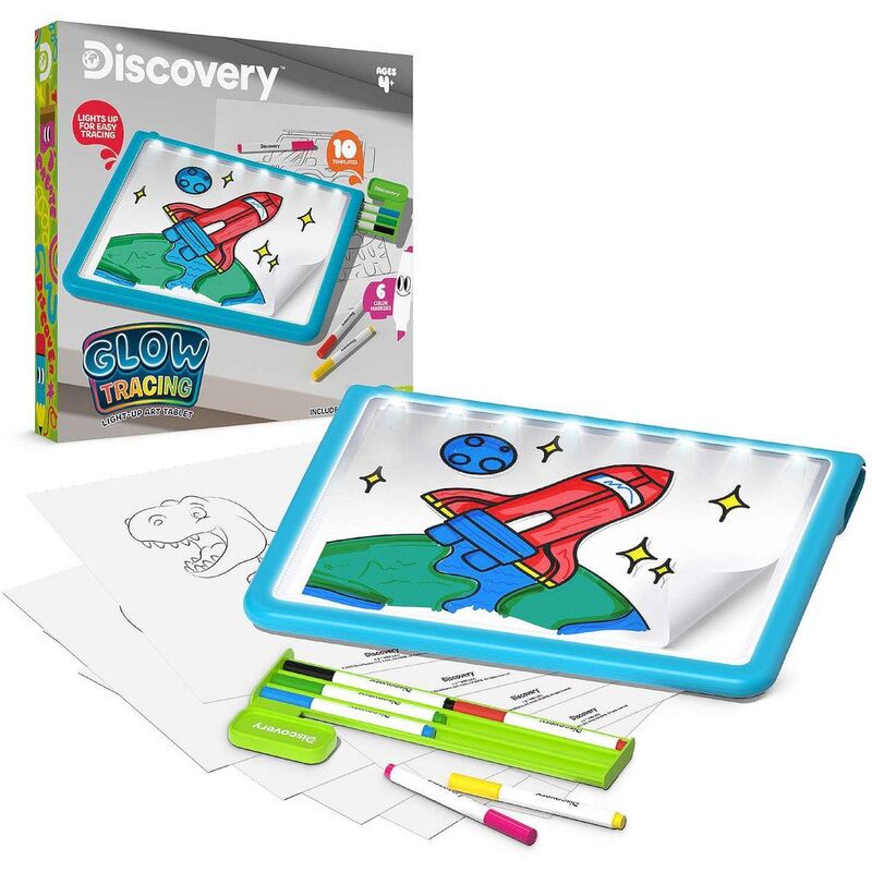 Discovery Glow Tracing Lightup Art Tablet Kids Toy Discovery Glow Tracing Lightup Art Tablet Kids Toy